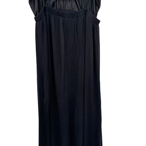 Lulus Womens Lost in Paradise Black Maxi Dress Size L Strappy Open Back Rayon - Picture 9 of 11